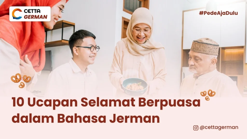 potret keluarga yang tengah melakukan puasa bersama dan mengucapkan selamat berpuasa dalam bahasa Jerman|cuplikan film Sore: Istri dari masa Depan ketika memberikan kata-kata ikoniknya|ilustrasi keluarga yang saling mengucapkan selamat berpuasa dalam bahasa Jepang|ilustrasi seorang perempuan yang berbicara menggunakan onomatope dalam bahasa Jepang