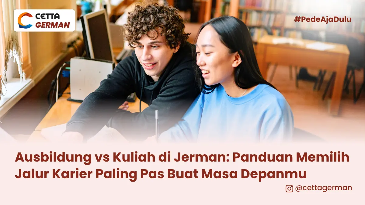 dua orang pelajar sedang belajar bersama