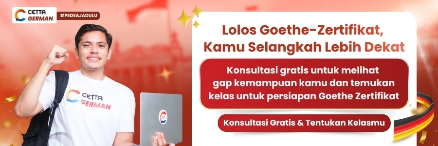 CTA Banner kursus bahasa Jerman untuk persiapan Goethe Zertifikat