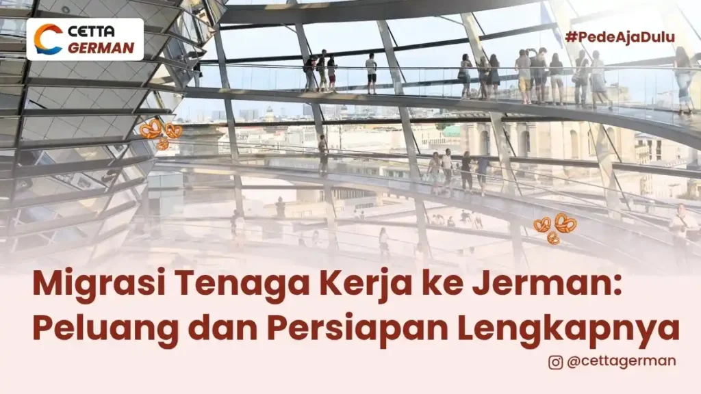 ilustrasi perusahaan tempat para migrai tenaga kerja ke Jerman bekerja|Gambar tulisan Job