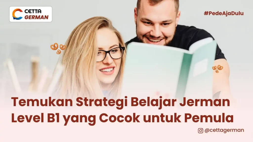 Ilustrasi seorang pembelajar bahasa asing yang menemukan strategi belajar Jerman level B1|potrer seorang gadis yang belajar bahasa Jerman menggunakan strategi belajar Jerman level B2