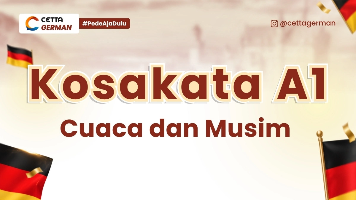 Kosakata A1 Cuaca dan Musim untuk Percakapan Sehari-hari