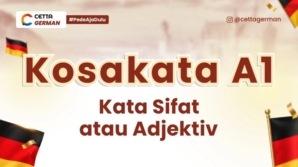 Kosakata A1 Kata Sifat atau Adjektiv