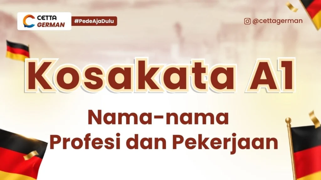 Kosakata A1 Nama-nama Profesi dan Pekerjaan