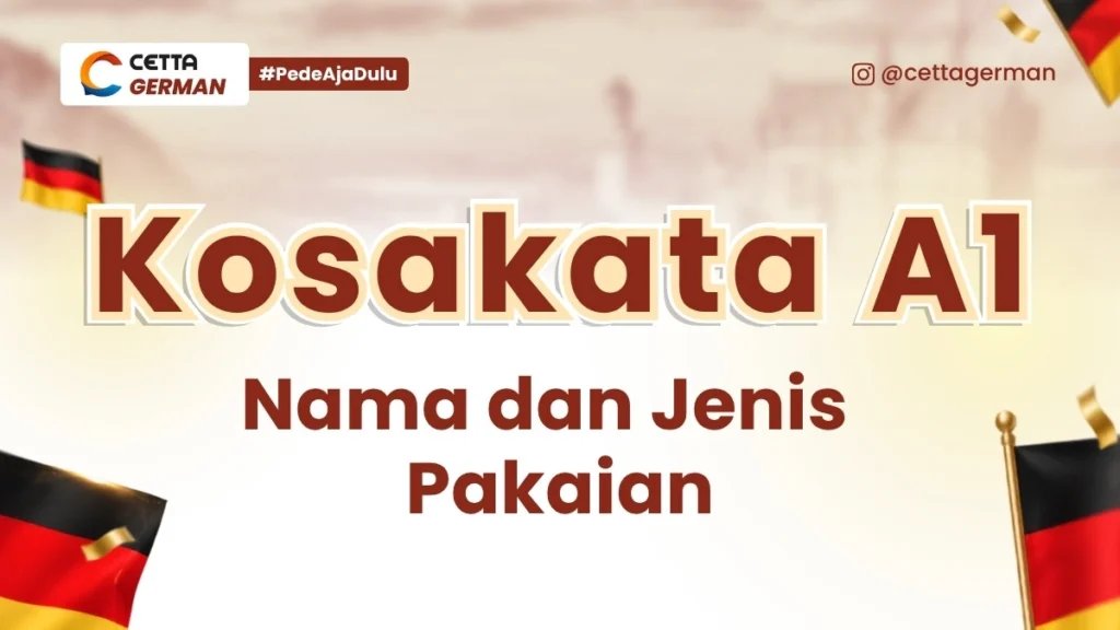 Kosakata A1 Pakaian