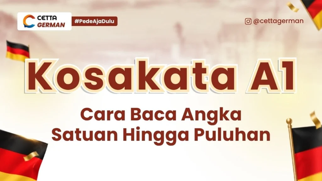 Kosakata Jerman A1 Cara Baca Angka