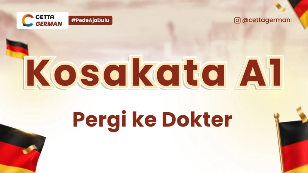 Kosakata Jerman A1 Pergi ke Dokter