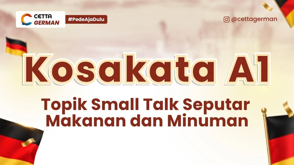 Kosakata Jerman A1 Topik Makanan dan Minuman