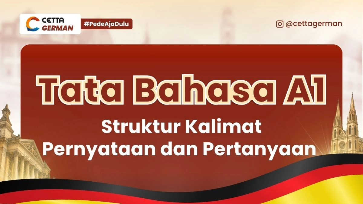 Tata Bahasa Jerman A1 Struktur Kalimat Pernyataan dan Pertanyaan