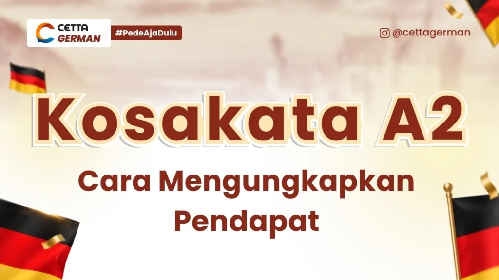 Kosakata A2 Cara Mengungkapkan Pendapat