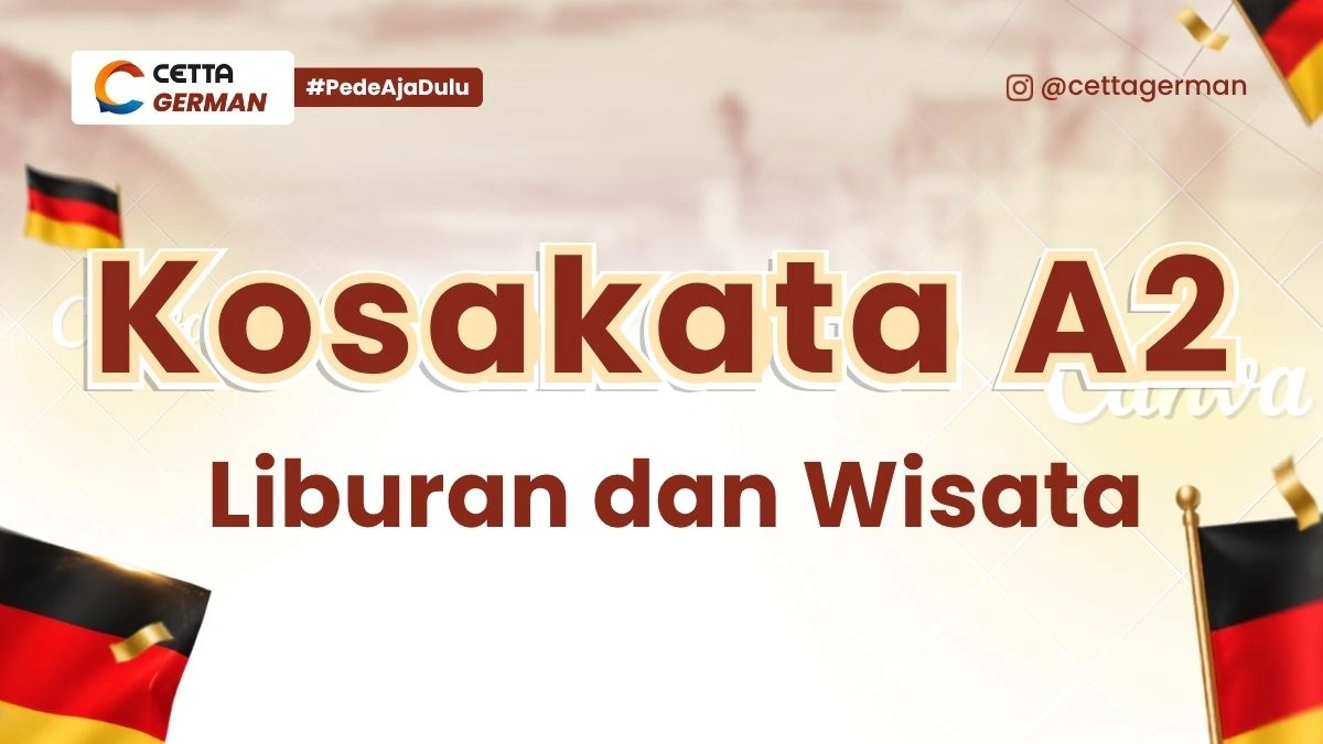 Kosakata A2 Kosakata Liburan dan Wisata