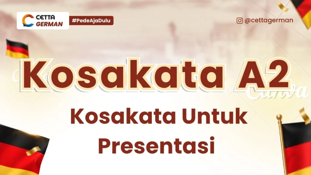 Kosakata A2 Kosakata Untuk Presentasi dengan Tema Sederhana